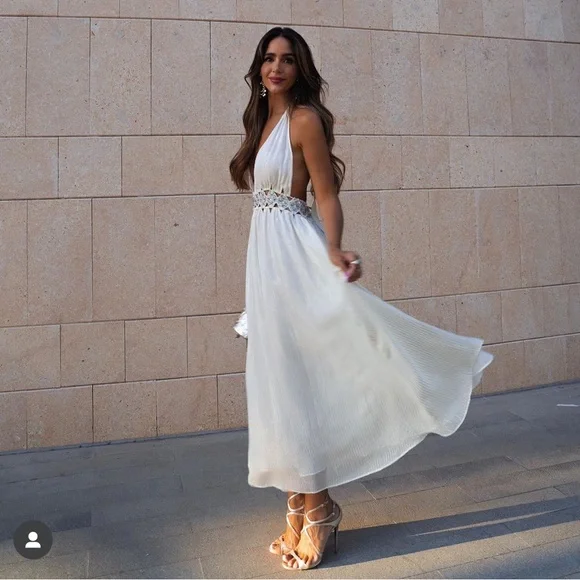 ZARA RHINESTONE MIDI DRESS LIMITED EDITION - Picture 5 of 12